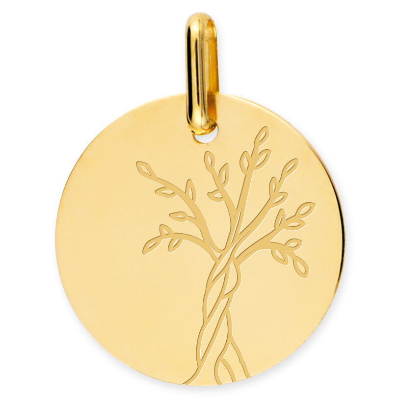 Photo de Médaille Arbre de vie naissant - Or jaune 18ct