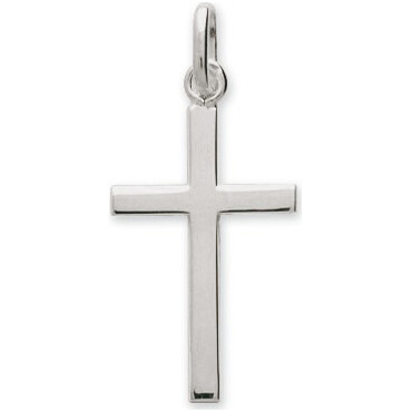 Photo de Croix fil carré personnalisée - Argent massif