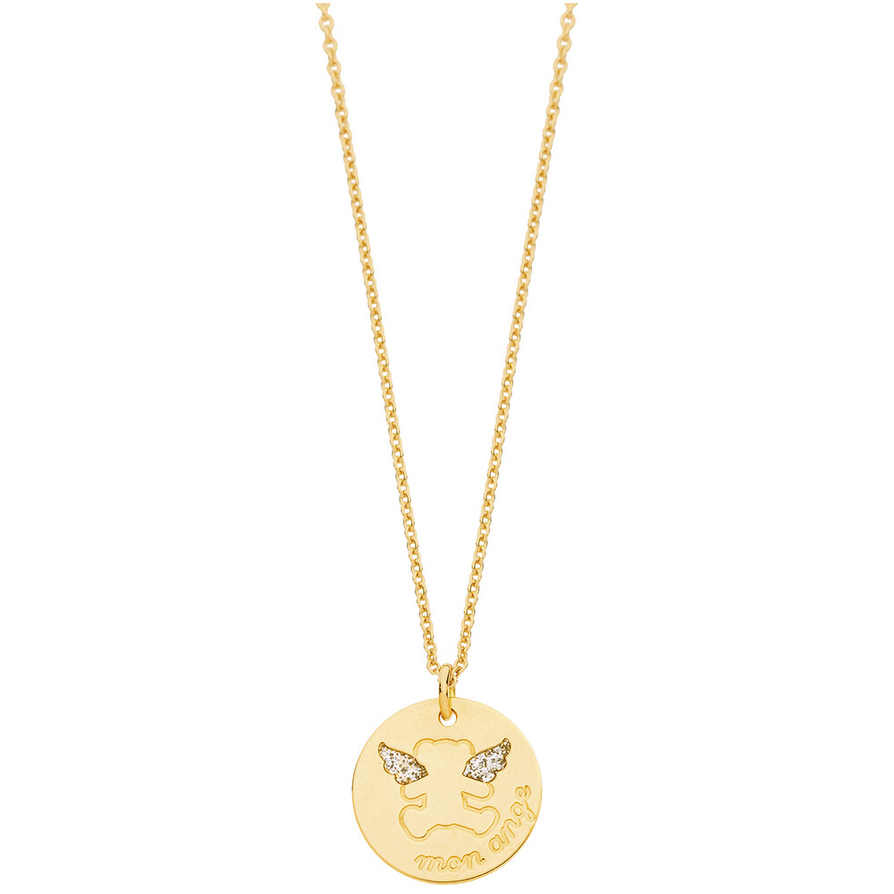 Photo de Collier chaine & médaille ange LuluCastagnette - Or jaune 9ct
