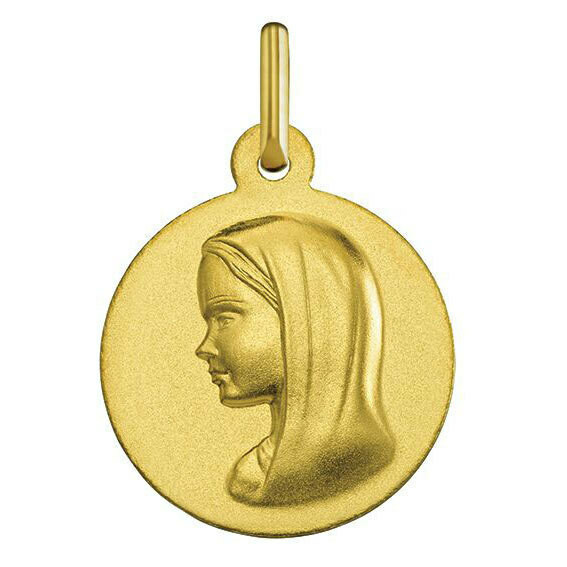Photo de Médaille Vierge souriante - Or jaune 18ct