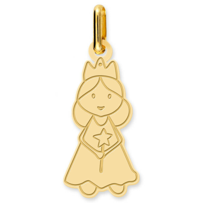 Photo de Pendentif fée - Or jaune 9ct