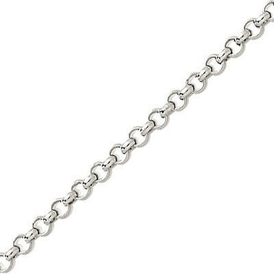 Photo de Bracelet maille jaseron - Or blanc 18ct
