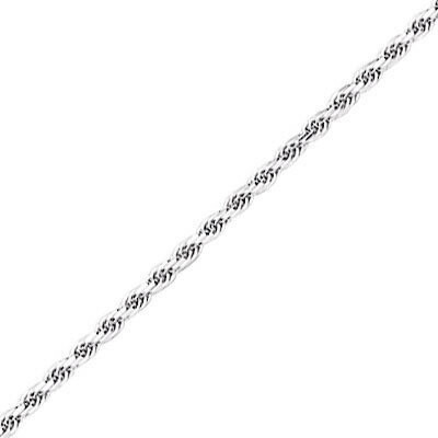 Photo de Bracelet maille corde - Or blanc 18ct