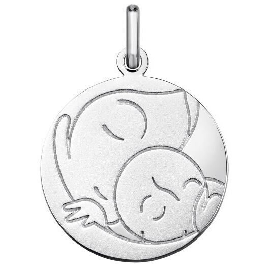 Photo de Médaille Vierge à l'enfant - Argent massif