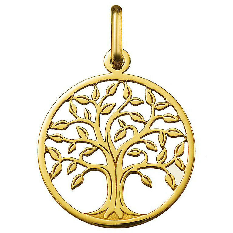 Photo de Médaille Arbre de vie majestueux ajourée - Or jaune 18ct