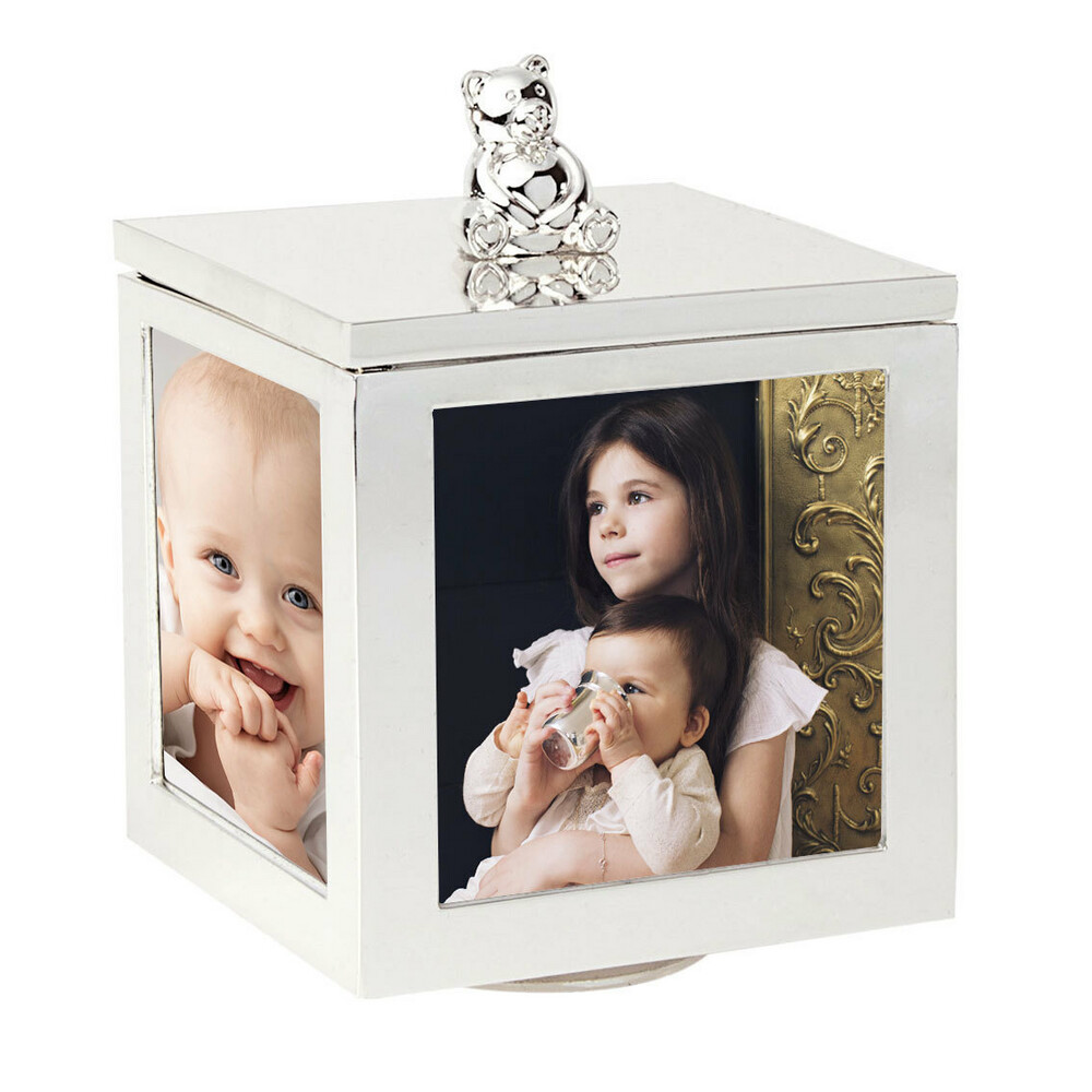 Photo de Cadre boite à bijoux musicale ourson