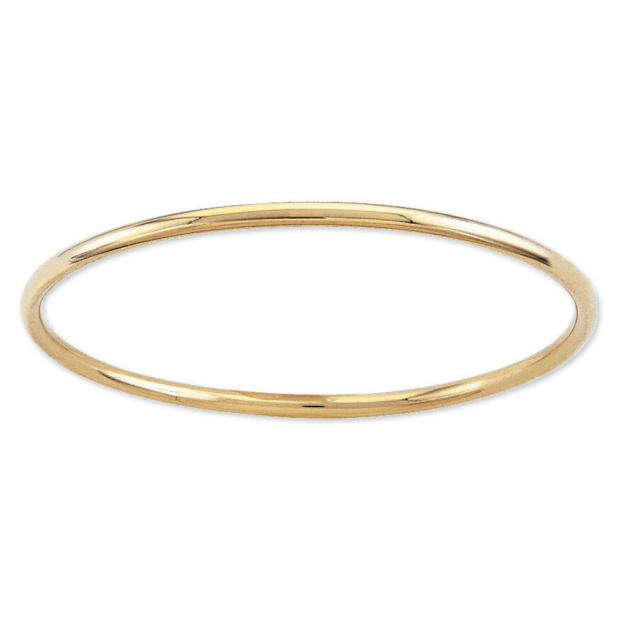 Photo de Jonc bébé fil rond - Or jaune 18ct