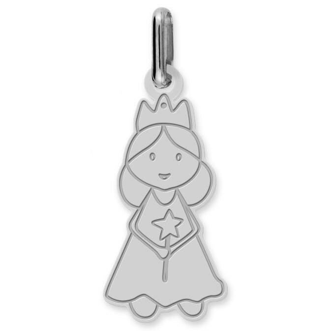 Photo de Pendentif fée - Or blanc 18ct