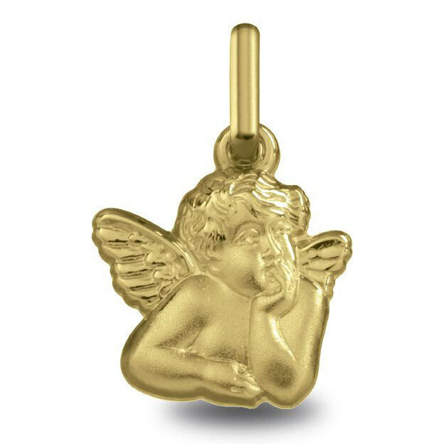 Photo de Pendentif Ange pensif - Or jaune 18ct
