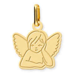 Photo de Pendentif Ange pensif - Or jaune 18ct