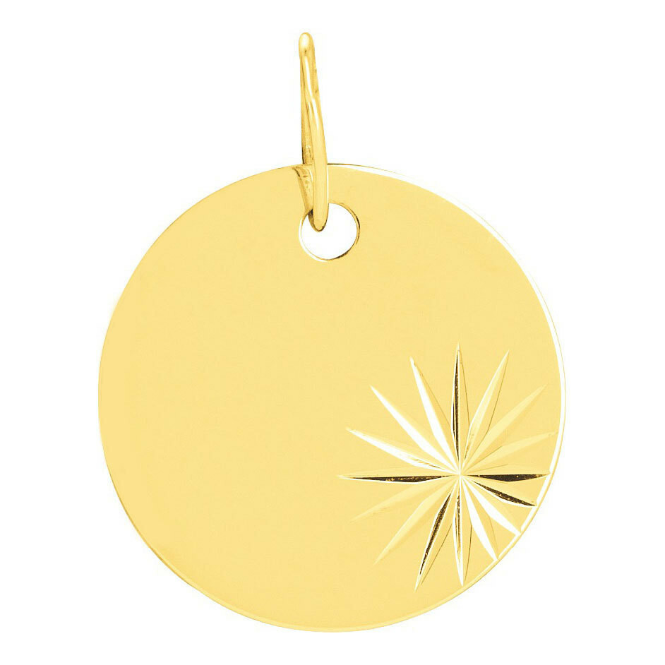 Photo de Médaille étoilée - Or jaune 9ct