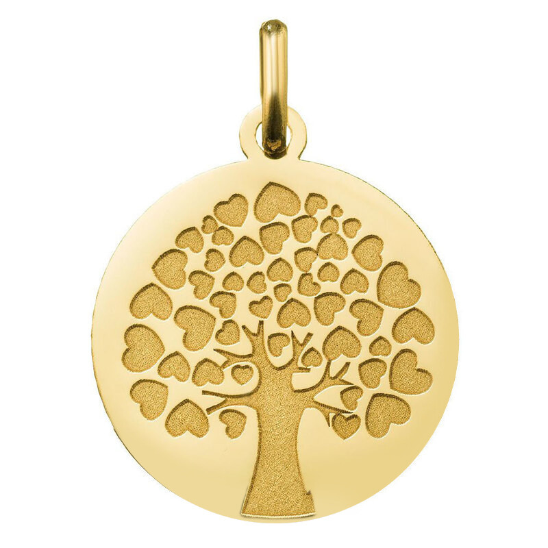 Photo de Médaille Arbre de l'Amour - Or jaune 9ct