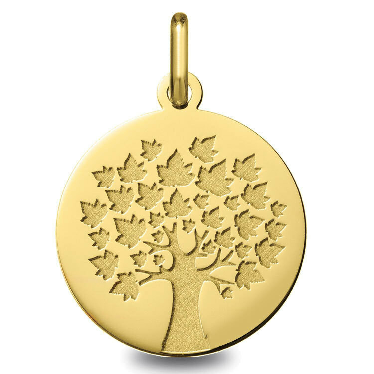 Photo de Médaille Arbre de vie - saison été - Or jaune 18ct