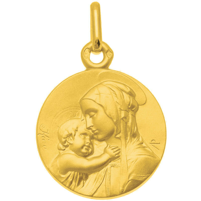 Photo de Médaille Vierge à l'enfant de Botticelli - Or jaune 18ct