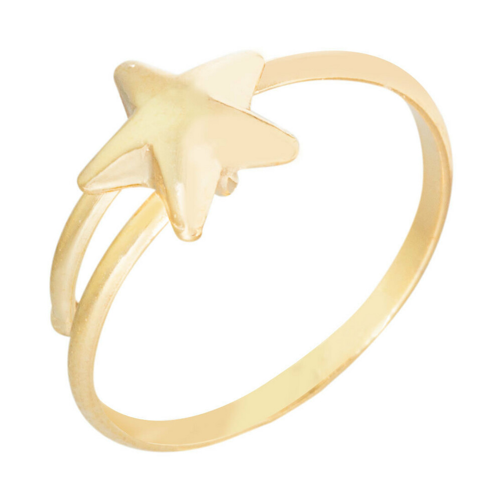 Photo de Bague enfant étoile - Or jaune 9ct
