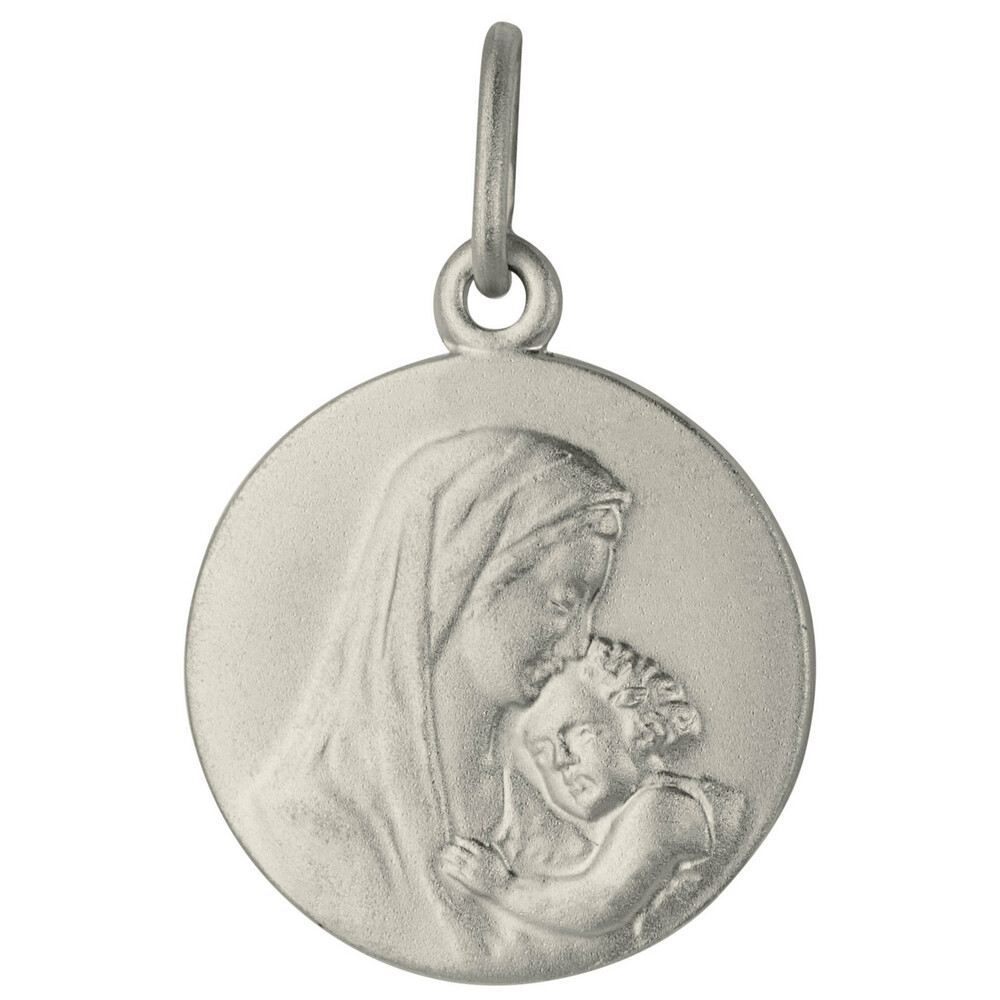 Photo de Médaille Vierge à l'enfant - Argent massif