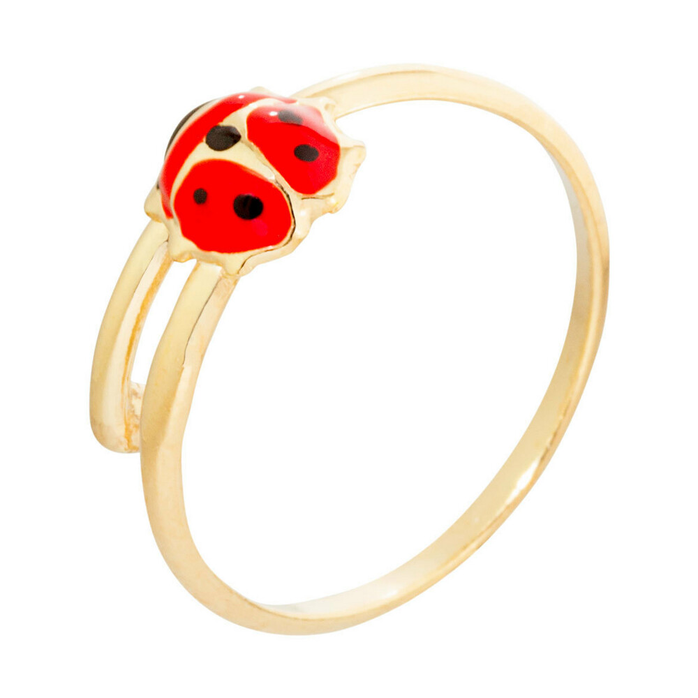 Photo de Bague enfant coccinelle - Or jaune 9ct