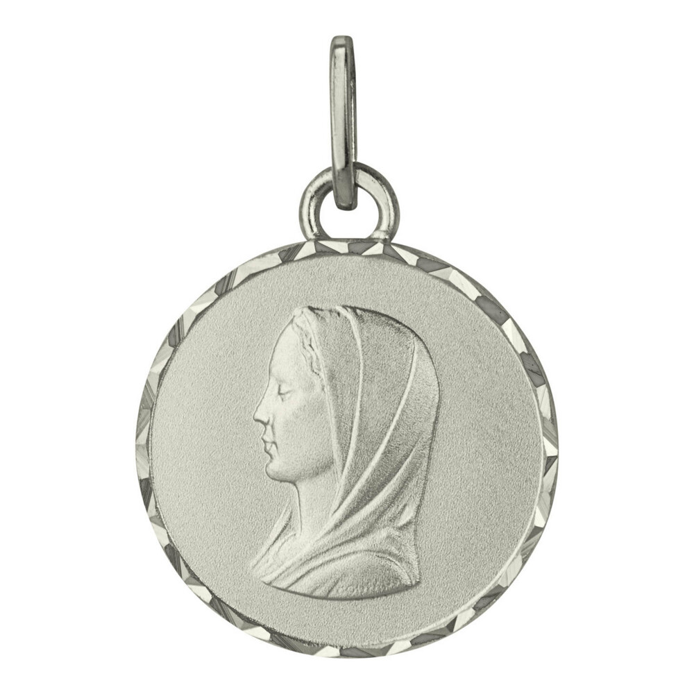 Photo de Médaille Vierge ronde - Argent massif