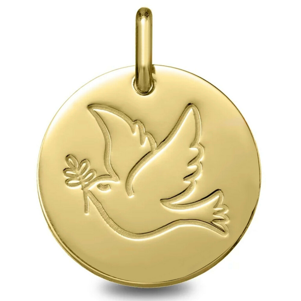 Photo de Médaille Colombe - Or jaune 18ct