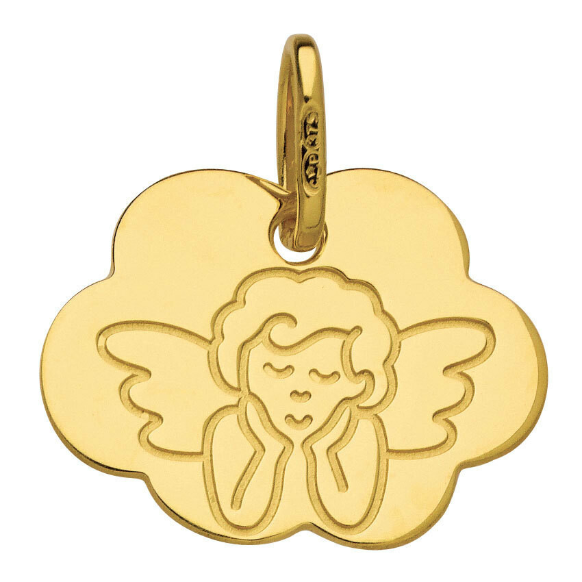 Photo de Médaille nuage Ange - Or jaune 9ct