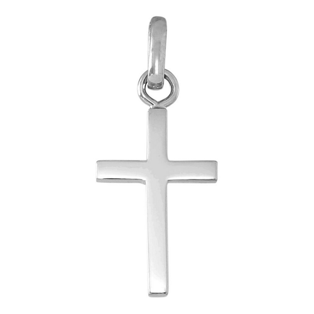 Photo de Croix fil carré - Or blanc 18ct