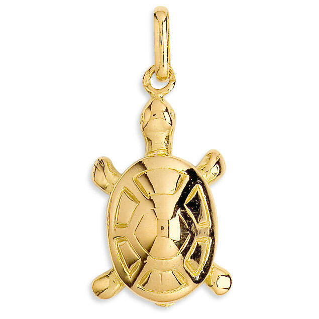 Photo de Pendentif tortue - Or jaune 18ct