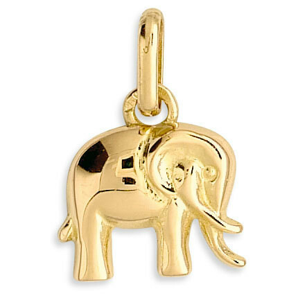 Photo de Pendentif Eléphant - Or jaune 18ct