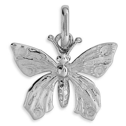 Photo de Pendentif papillons - Or blanc 18ct