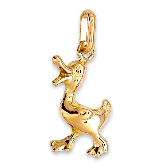 Photo de Pendentif canard - Or jaune 18ct