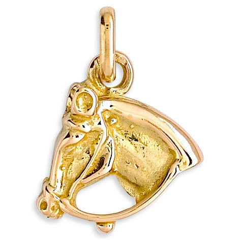 Photo de Pendentif cheval - Or jaune 18ct