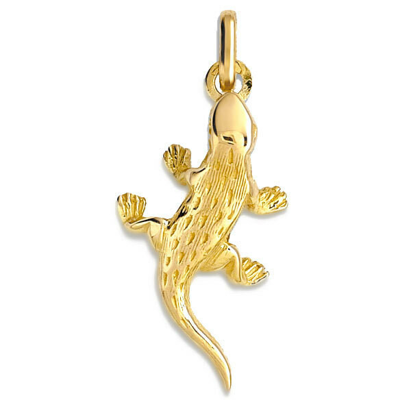 Photo de Pendentif lezard - Or jaune 9ct