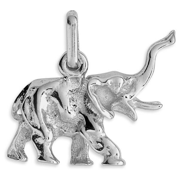Photo de Pendentif Eléphant - Or blanc 18ct