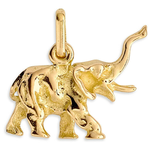 Photo de Pendentif Eléphant - Or jaune 9ct