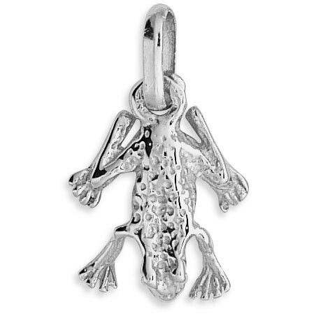 Photo de Pendentif grenouille - Or blanc 18ct