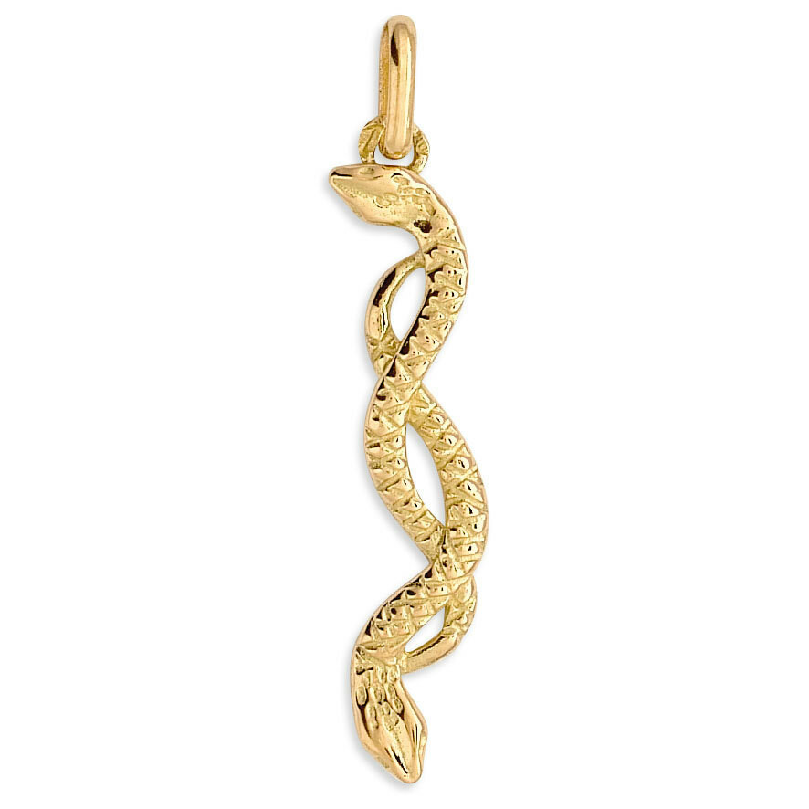 Photo de Pendentif serpent - Or jaune 18ct