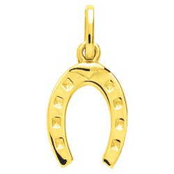 Photo de Pendentif fer à cheval - Or jaune 18ct