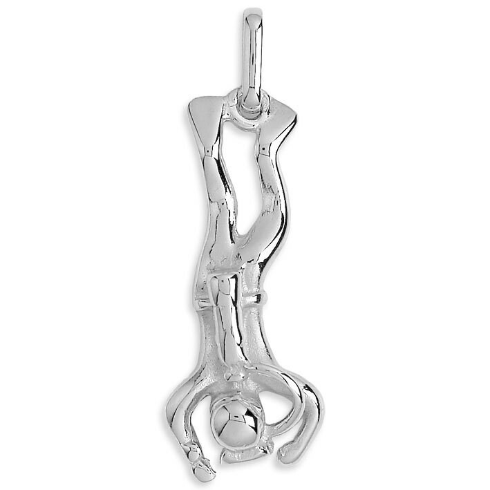 Photo de Pendentif plongeur - Or blanc 9ct