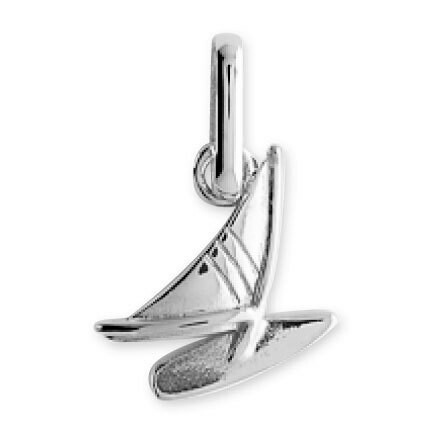 Photo de Pendentif planche à voile - Or blanc 18ct