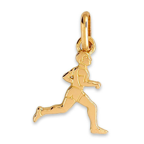 Photo de Pendentif coureur - Or jaune 9ct