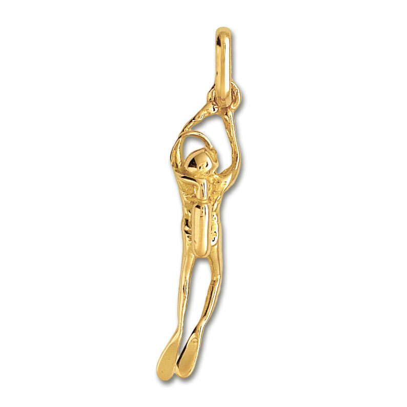 Photo de Pendentif nageur sous-marin - Or jaune 9ct