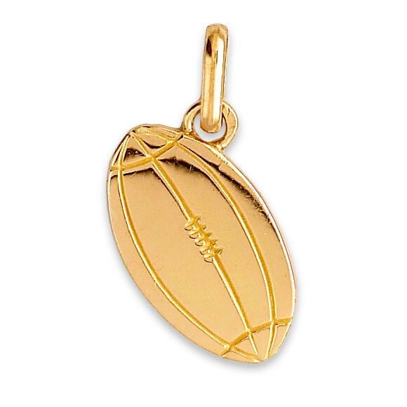 Photo de Pendentif ballon de rugby - Or jaune 18ct