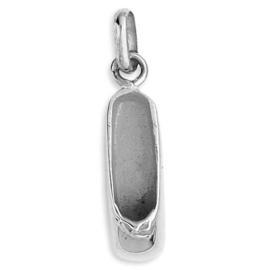 Photo de Pendentif chausson de danse - Or blanc 9ct