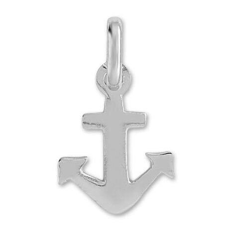 Photo de Pendentif ancre - Or blanc 18ct