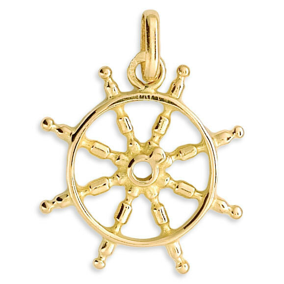 Photo de Pendentif barre de bateau - Or jaune 9ct