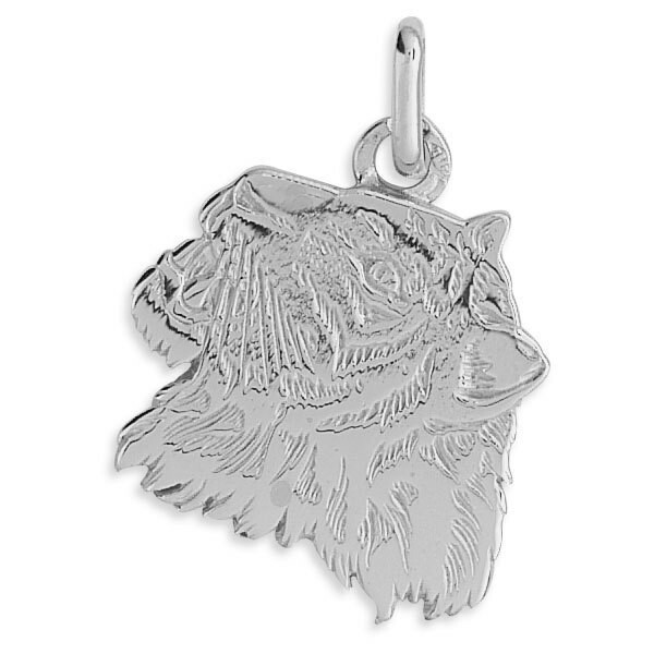 Photo de Pendentif tigre - Or blanc 18ct