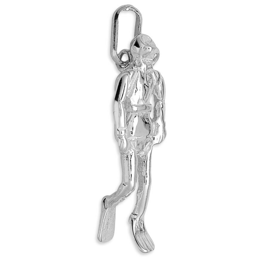 Photo de Pendentif scaphandrier - Or blanc 18ct