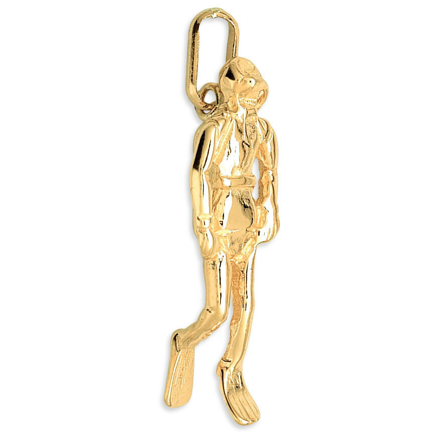 Photo de Pendentif scaphandrier - Or jaune 9ct