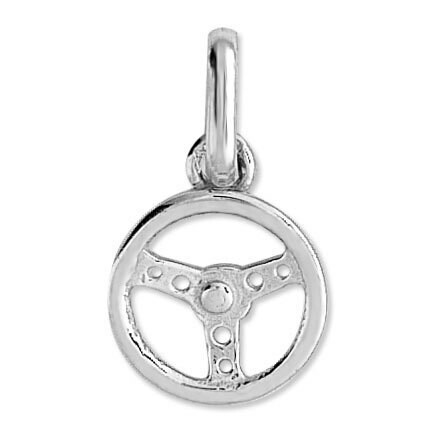 Photo de Pendentif volant voiture - Or blanc 9ct