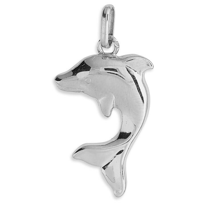 Photo de Pendentif dauphin - Or blanc 18ct