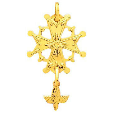 Photo de Croix Huguenote - Or jaune 9ct